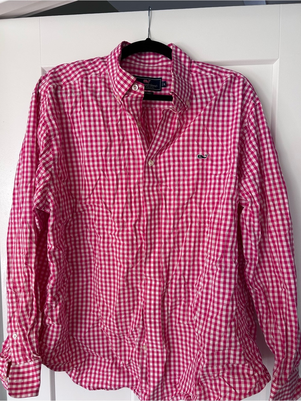 Vineyard Vines Pink Gingham Button-Down Shirt